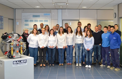 The team of the BAUER subsidiary in Italy