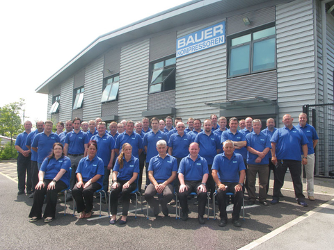 The team of the BAUER subsidiary in Great Britain