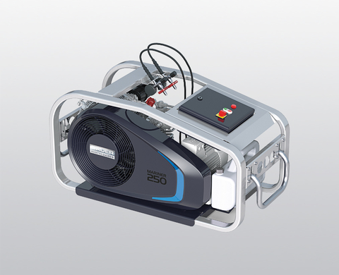 Компрессор воздуха для дыхания BAUER MARINER 250-E с электродвигателем и устройством управления