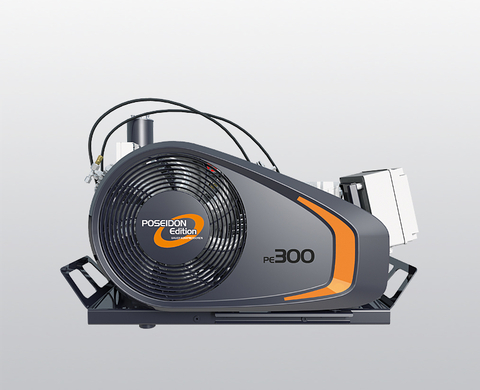 BAUER PE-TE breathing air compressor from front