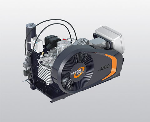 BAUER PE-TE high-pressure compressor, compressor block side